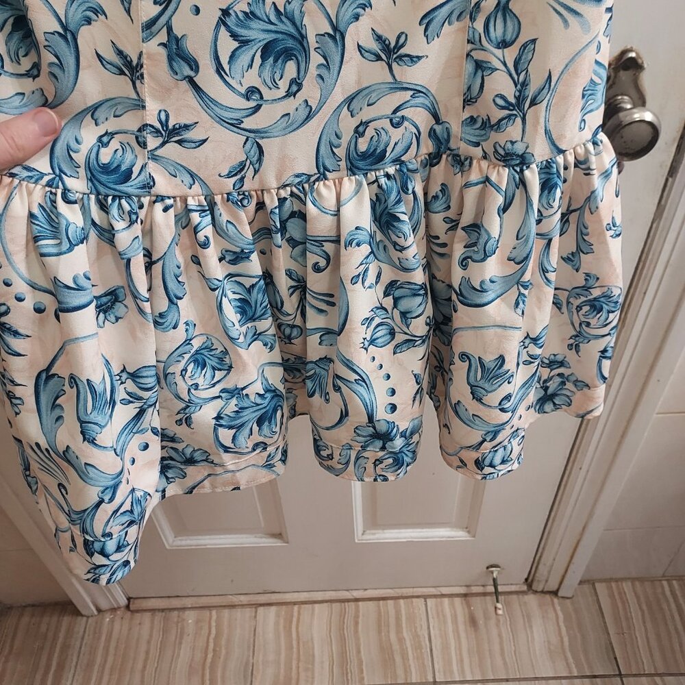 Agua Bendita Blue Floral Joaquina Dress - Picture 4 of 7